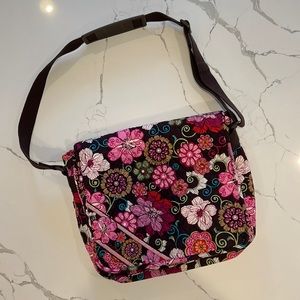 Vera Bradley Floral Crossbody Messenger Bag
